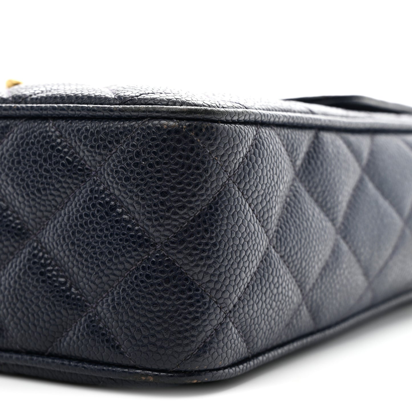 Caviar Quilted CC Shoulder Bag Navy