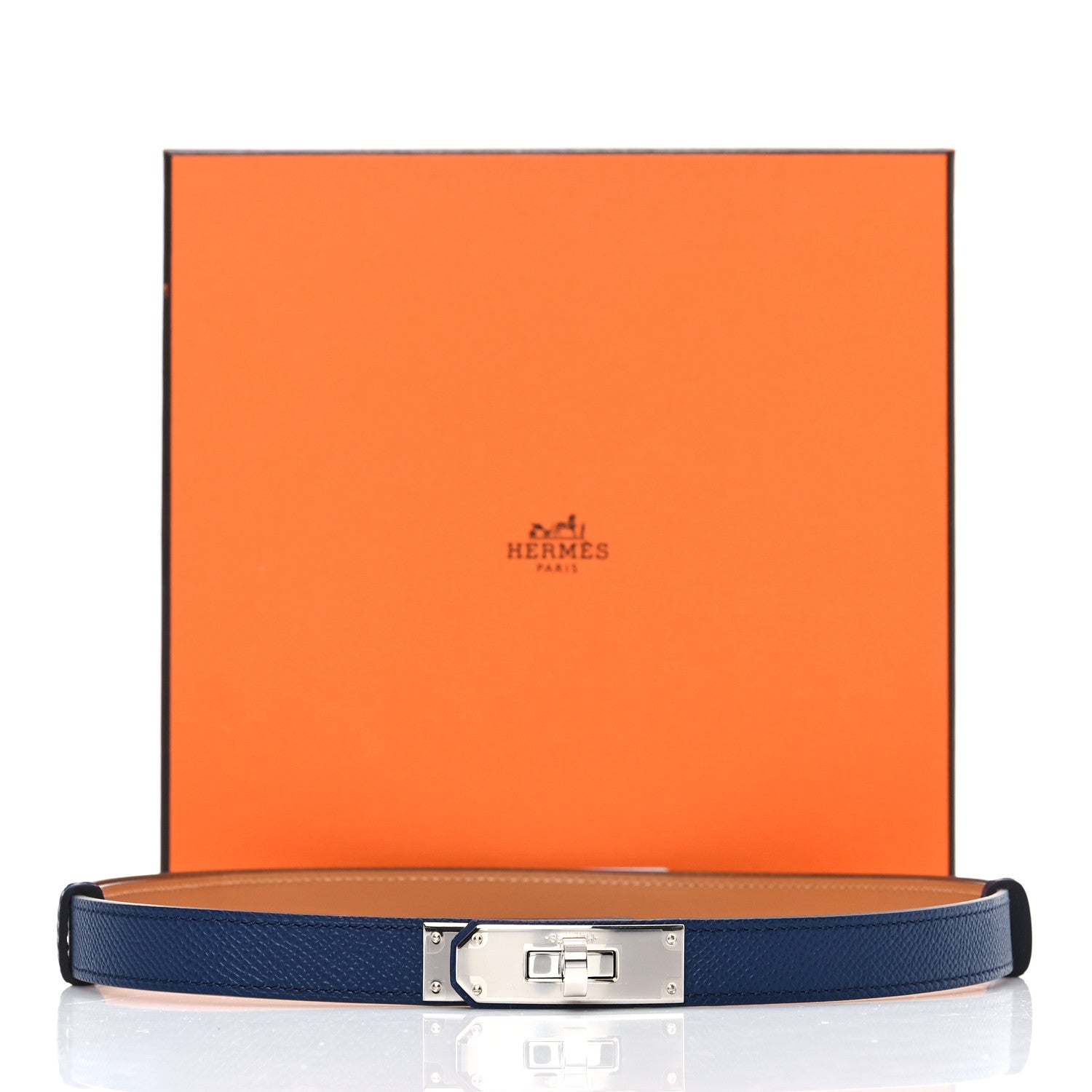 Hermes Epsom Kelly Belt Bleu Saphir 4 of 4