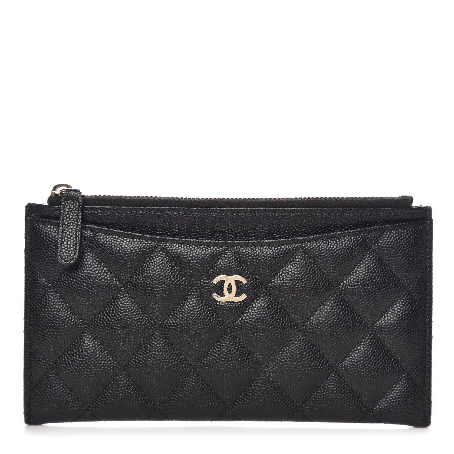 Chanel Caviar Quilted Classic Zip Pouch Black 1 of 8