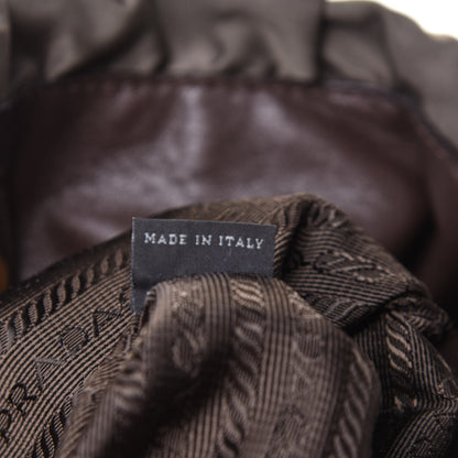 Prada Tessuto Nylon Jacquard Logo Tote Fumo 6 of 10
