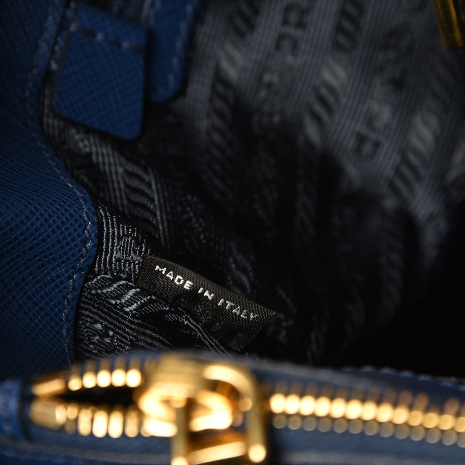 Prada Saffiano Lux Medium Tote Bluette 8 of 15