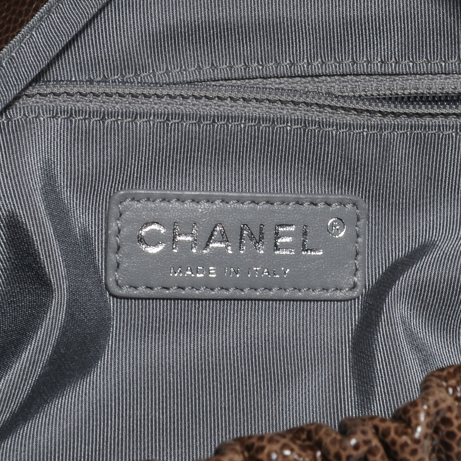 Chanel Caviar Maxi Elastic Flap Brown 7 of 8