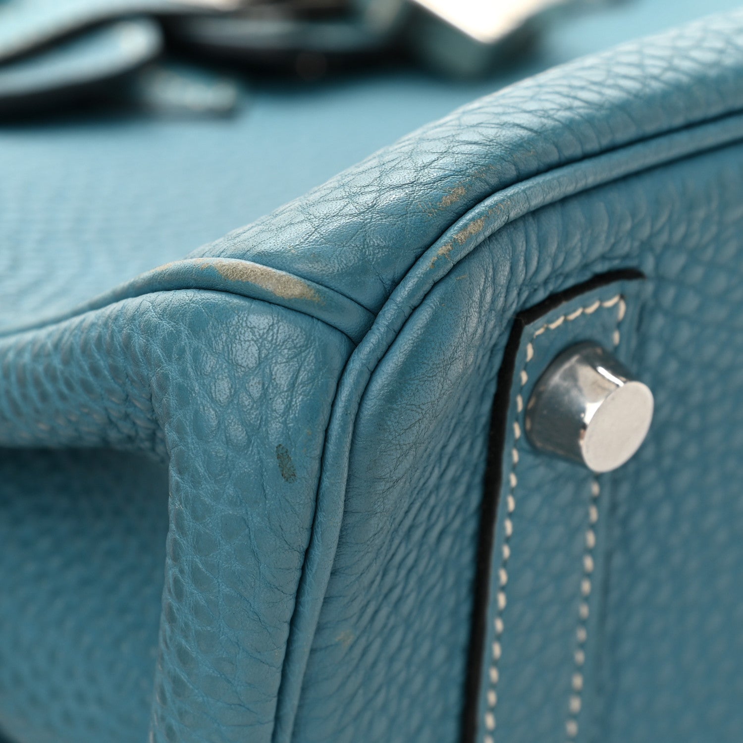 Hermes Togo Birkin 25 Blue Jean 15 of 15