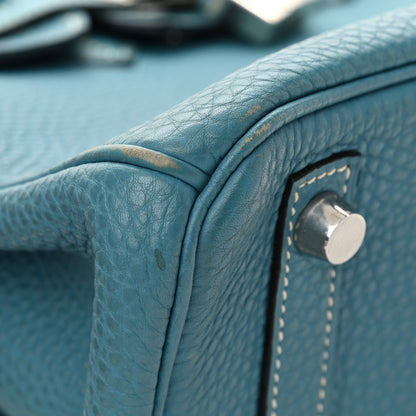 Hermes Togo Birkin 25 Blue Jean 15 of 15