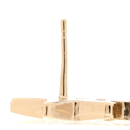 Chanel Crystal CC Star Earrings Gold 5 of 6