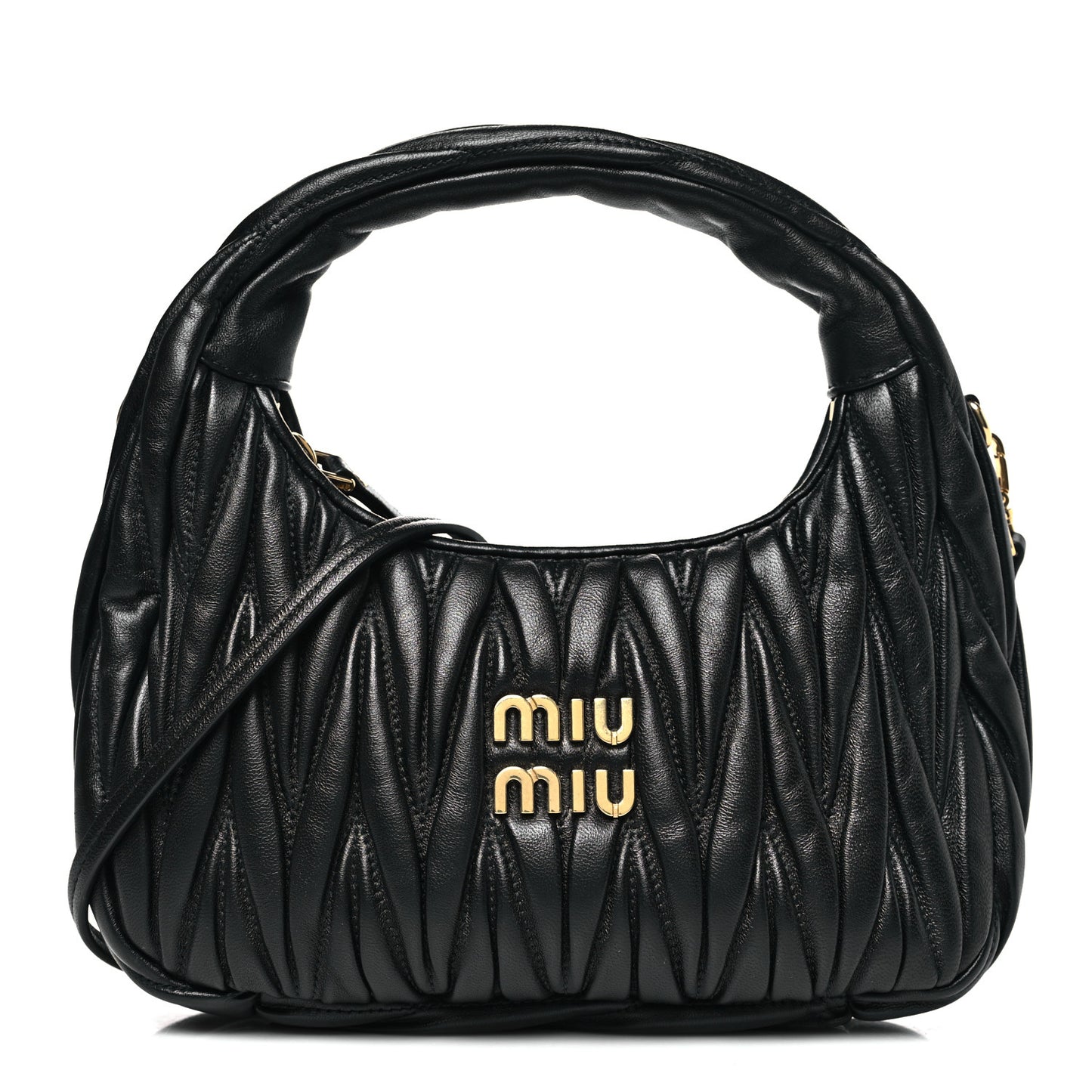 Nappa Matelasse Small Wander Hobo Black