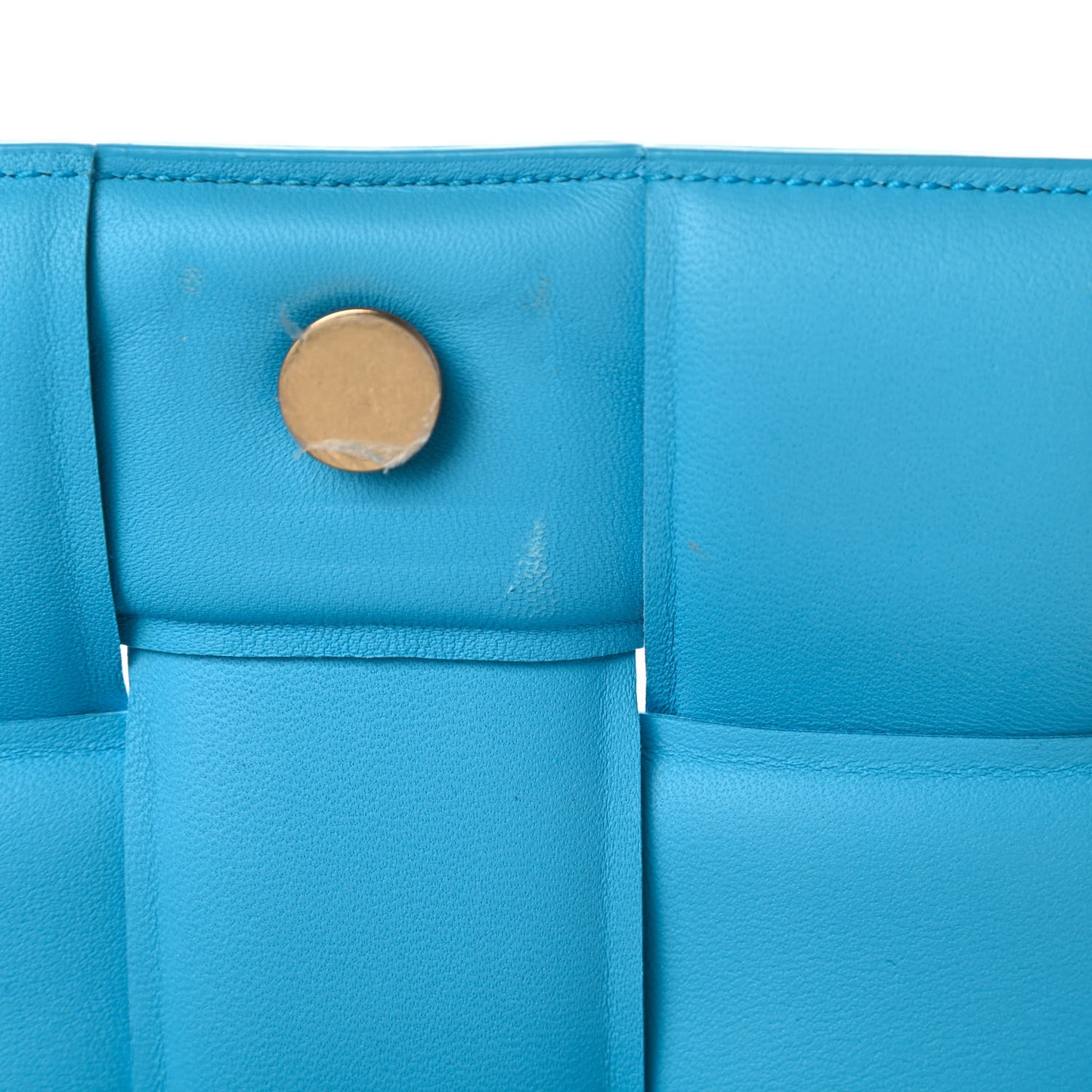 Lambskin Maxi Intreccio Padded Chain Cassette Crossbody Bag Swimming Pool