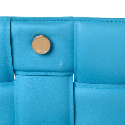 Bottega Veneta Lambskin Maxi Intreccio Padded Chain Cassette Crossbody Bag Swimming Pool 10 of 10