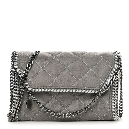 Stella McCartney Shaggy Deer Quilted Mini Falabella Grey 1 of 10