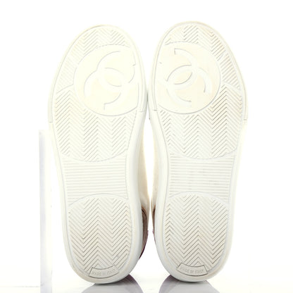 Chanel Calfskin Velvet Womens Logo Sneakers 38 Multicolor 6 of 11