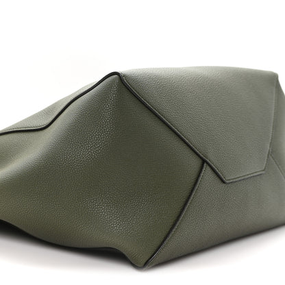 Celine Soft Grained Calfskin Medium Cabas Phantom Dark Khaki 8 of 9