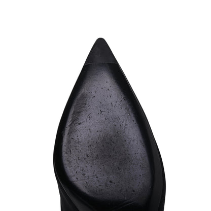 Chanel Satin Pumps 37.5 Black 10 of 13