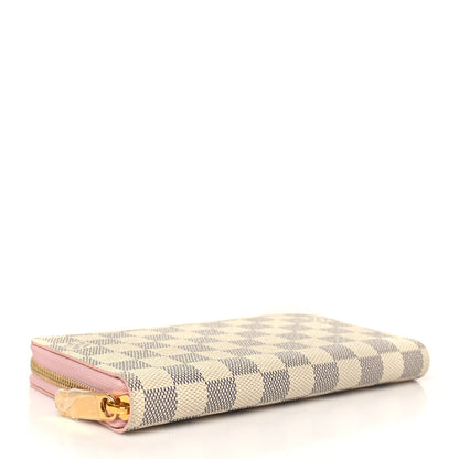 Louis Vuitton Damier Azur Zippy Wallet Rose Ballerine 4 of 7