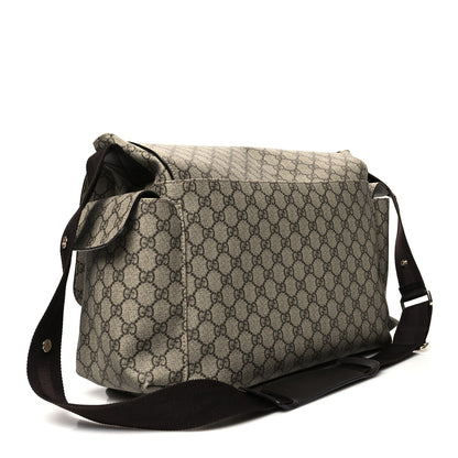 Gucci GG Plus Monogram Messenger Diaper Bag Dark Brown 3 of 13