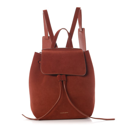 Mansur Gavriel Suede Backpack Brick 1 of 6