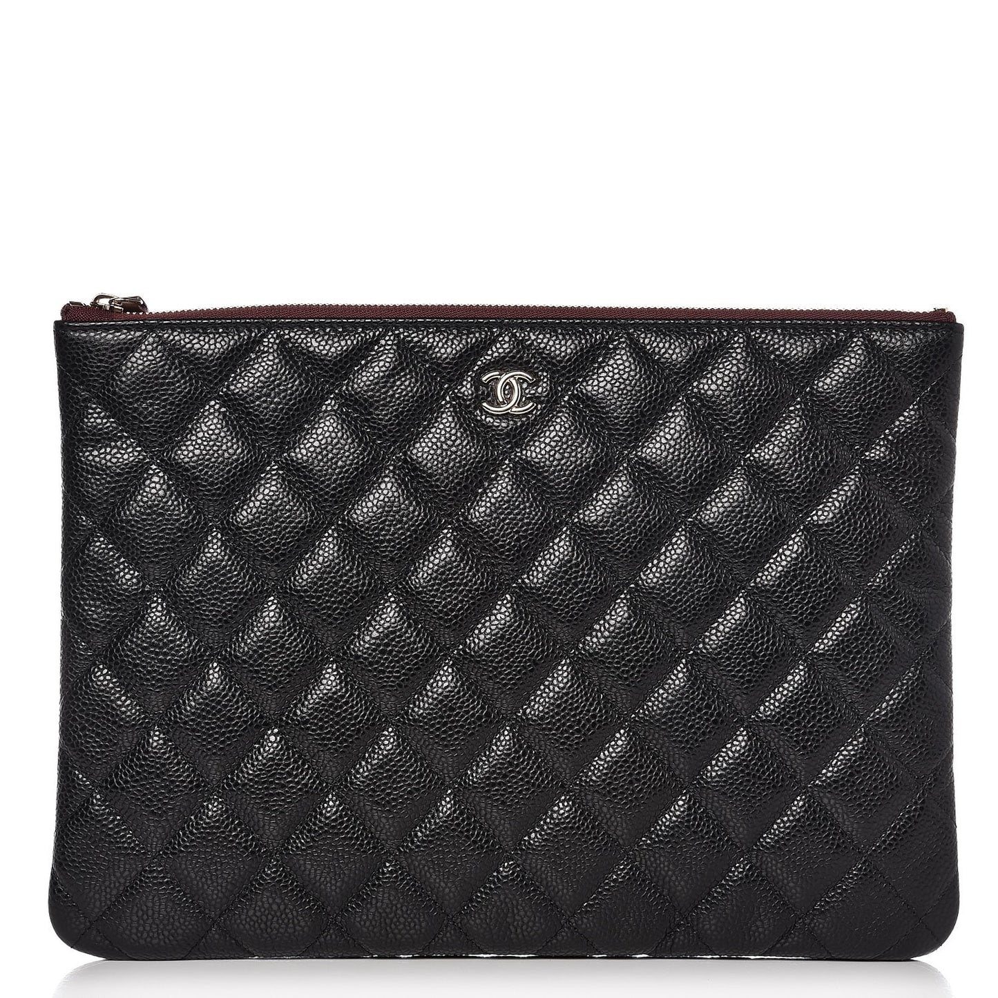 Caviar Quilted Medium Cosmetic Case Black