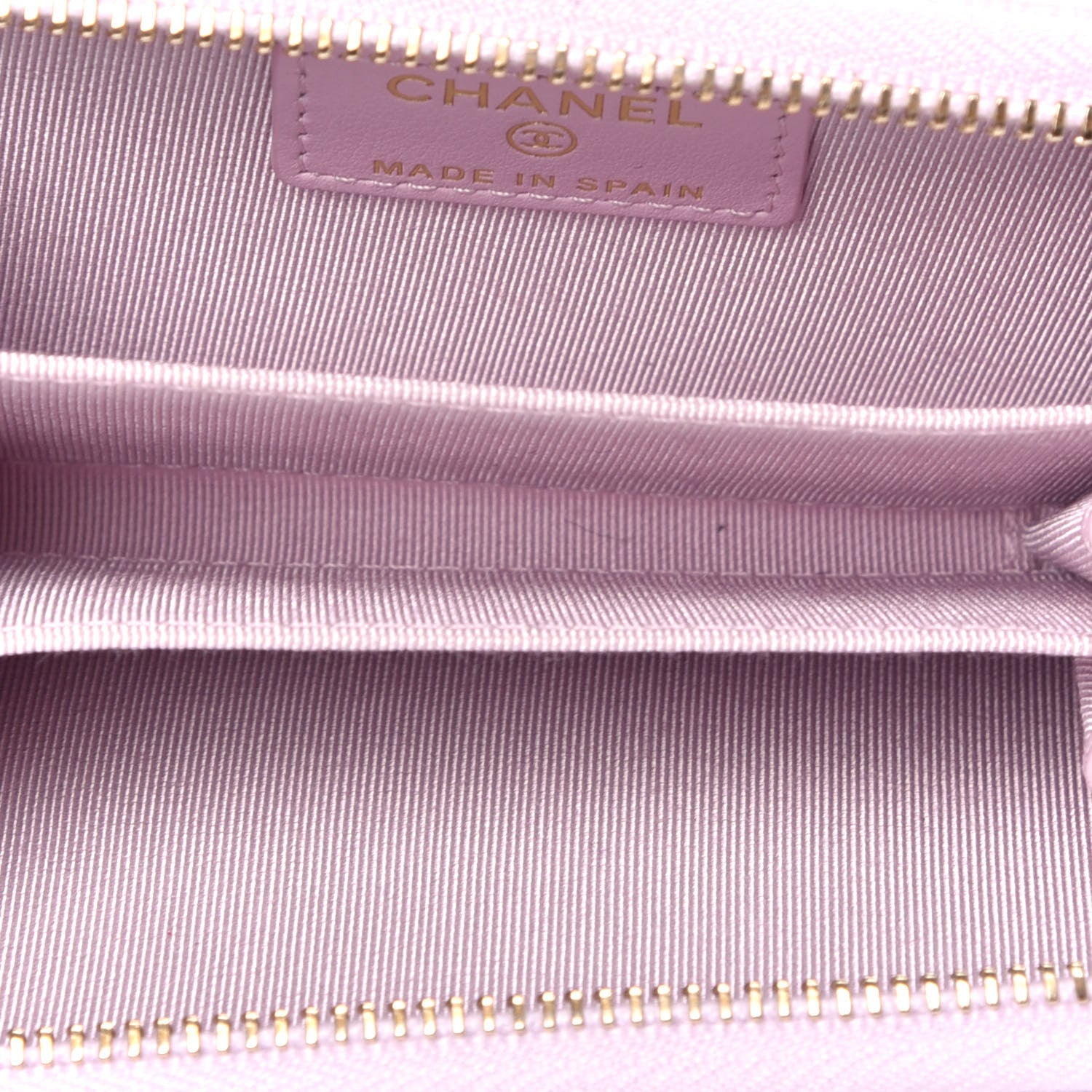 Chanel Caviar Quilted Zip Coin Purse Light Pink 5 of 7