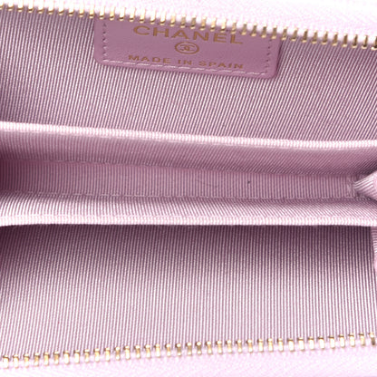 Chanel Caviar Quilted Zip Coin Purse Light Pink 5 of 7
