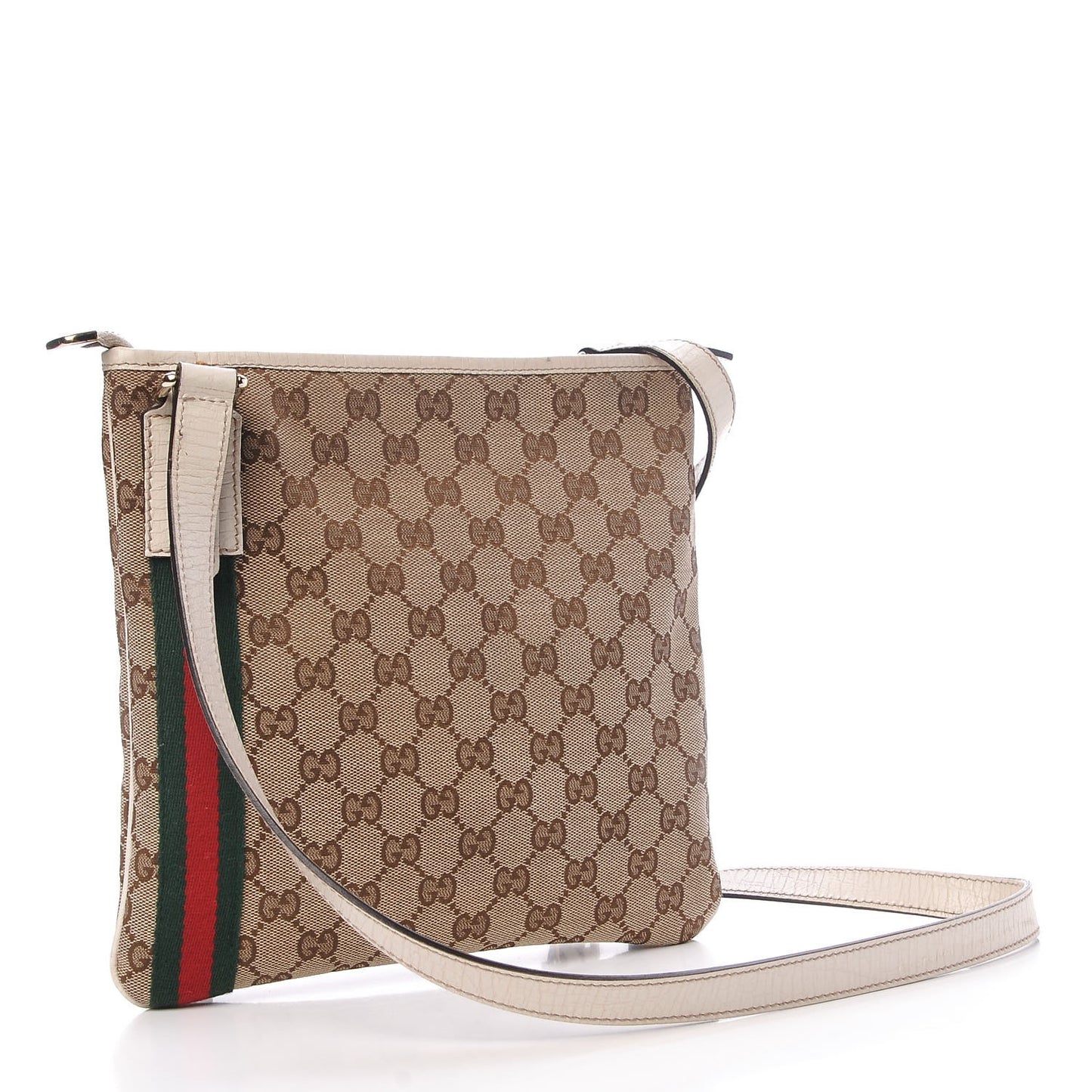 Monogram Web Jolicoeur Charms Messenger White