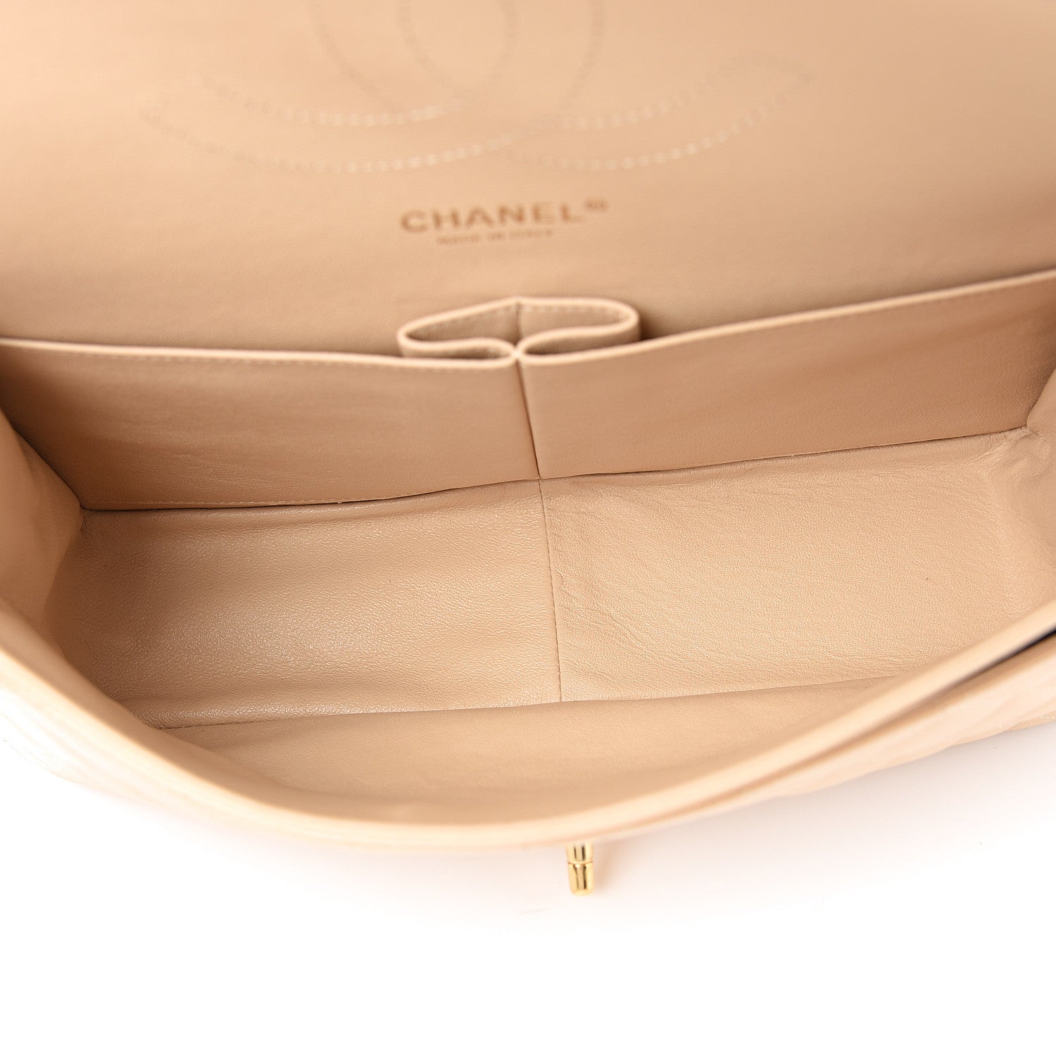Chanel Caviar Quilted Jumbo Double Flap Beige Clair 4 of 9
