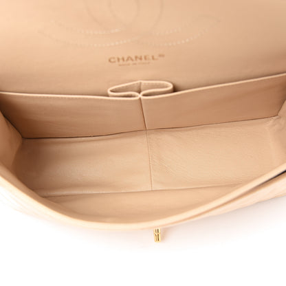 Chanel Caviar Quilted Jumbo Double Flap Beige Clair 4 of 9