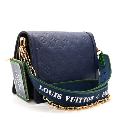 Louis Vuitton Empreinte Monogram Dauphine MM Blue Myrtle 4 of 10