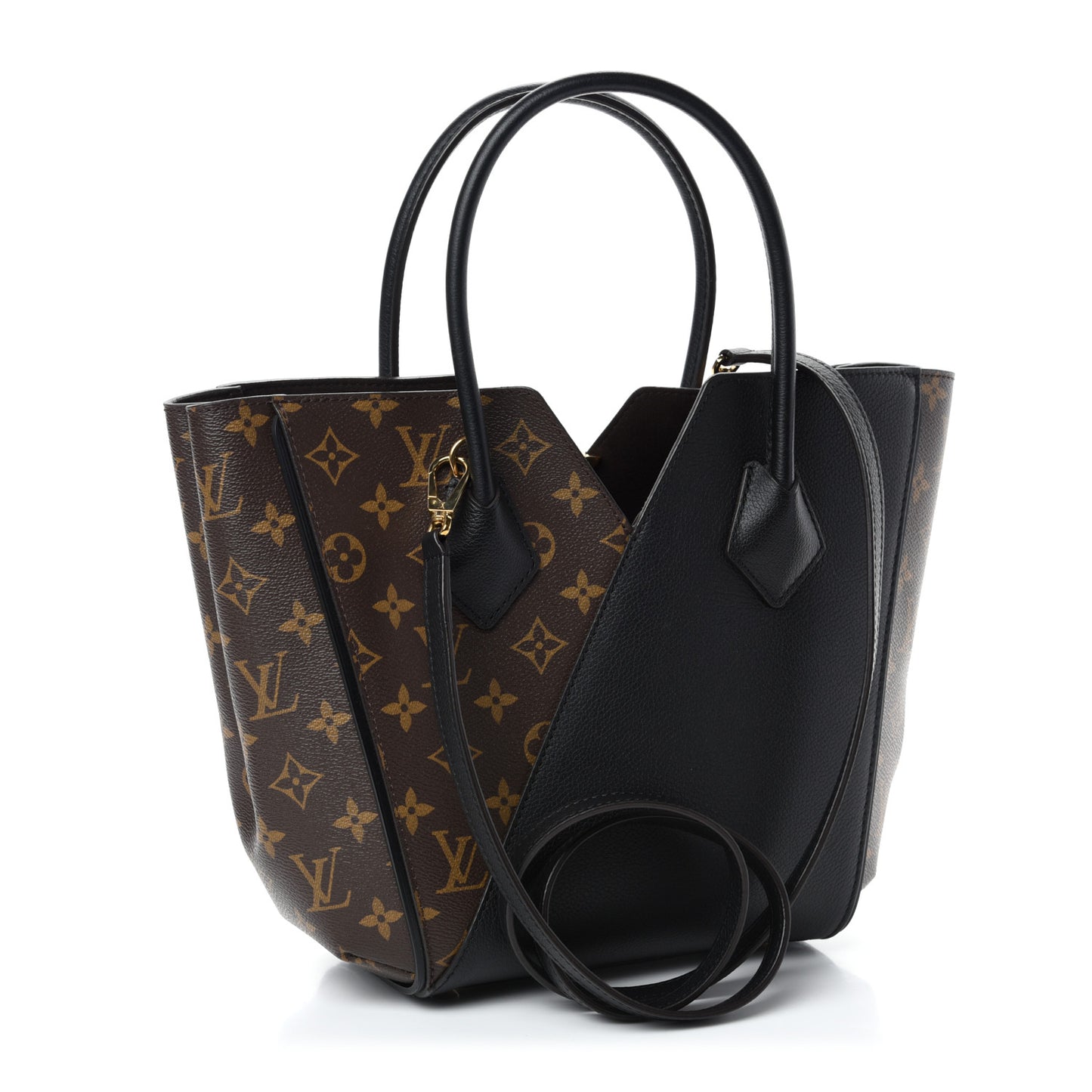 Calfskin Monogram Kimono Tote PM Black