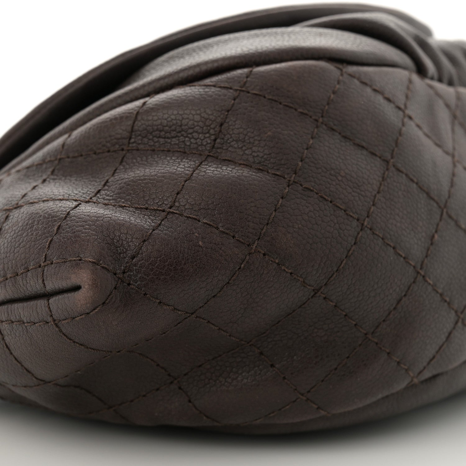Chanel Caviar Large Half Moon Flap Brown 9 of 12