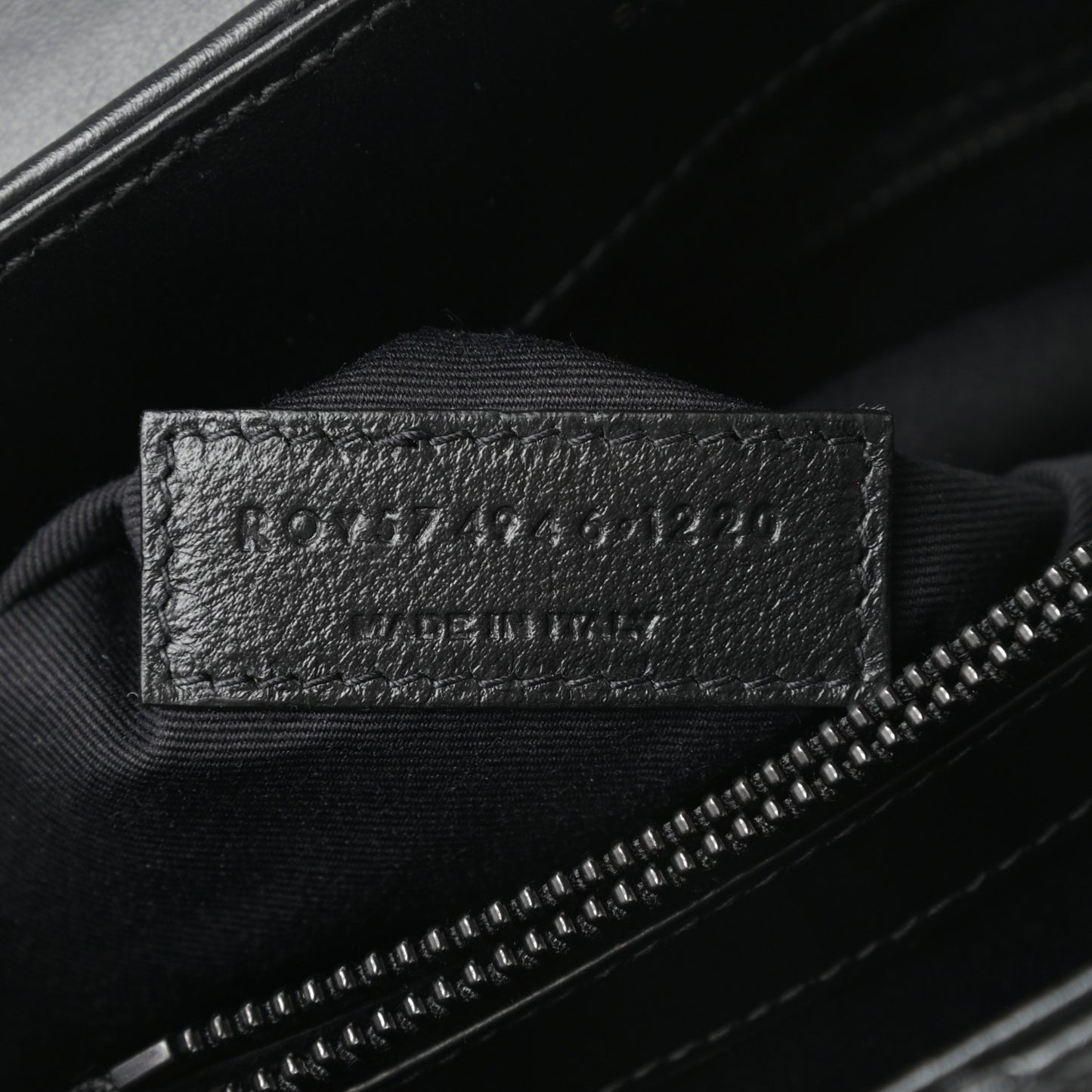 Calfskin Y Quilted Monogram Medium Loulou Chain Satchel Black