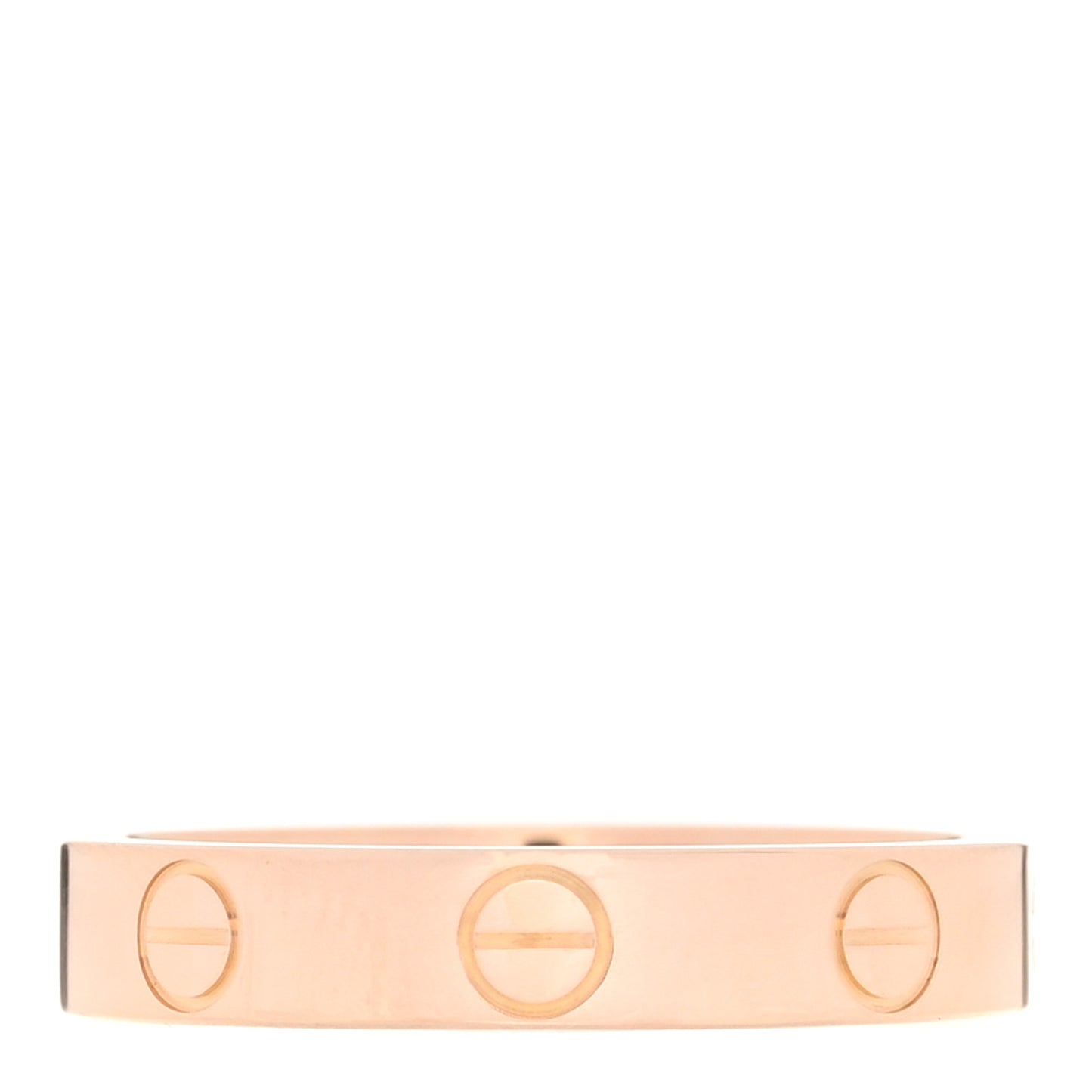 18K Pink Gold 3.5mm LOVE Wedding Band Ring 51 5.75