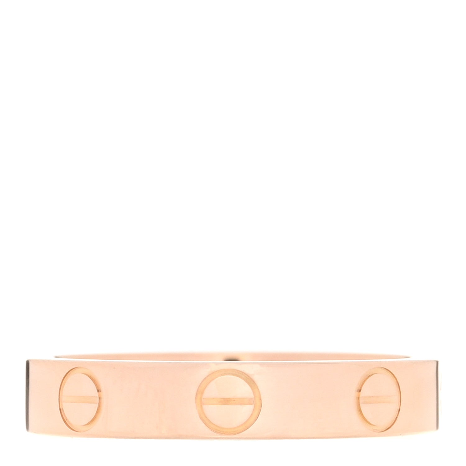 Cartier 18K Pink Gold 3.5mm LOVE Wedding Band Ring 51 5.75 3 of 4