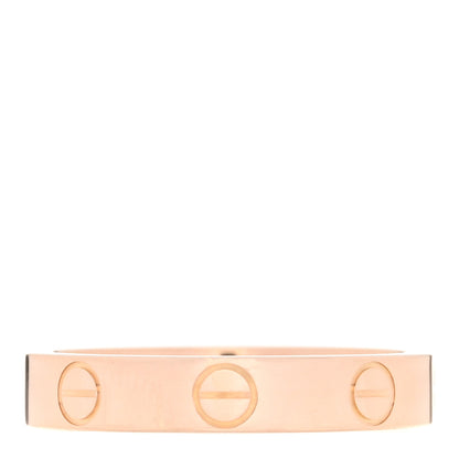 Cartier 18K Pink Gold 3.5mm LOVE Wedding Band Ring 51 5.75 3 of 4