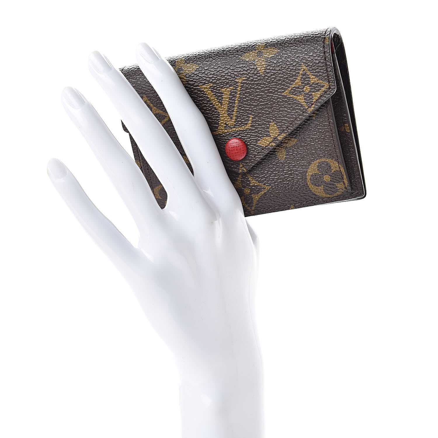 Louis Vuitton Monogram Compact Marie Wallet Rouge 2 of 8