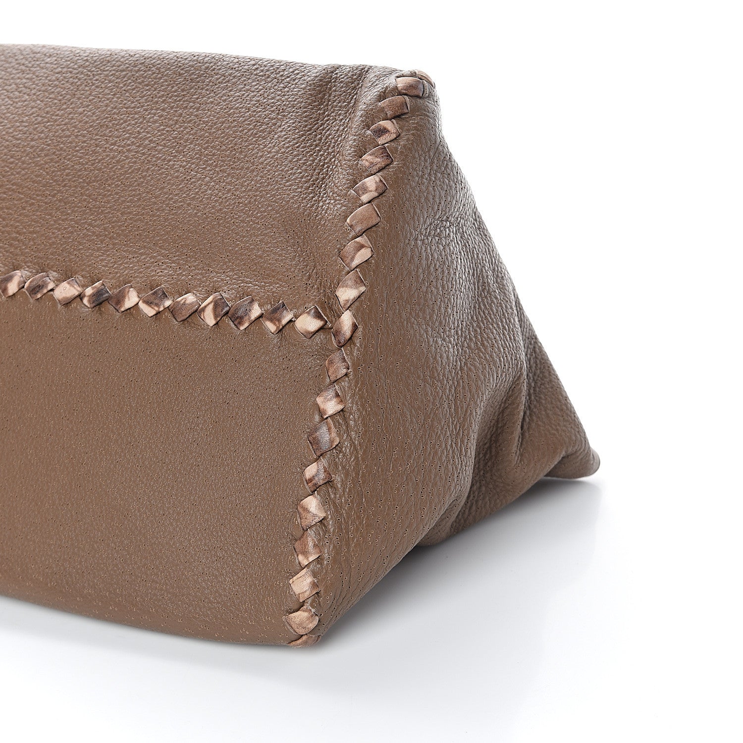 Bottega Veneta Cervo Intrecciato Pekary Tote Cigar 7 of 8