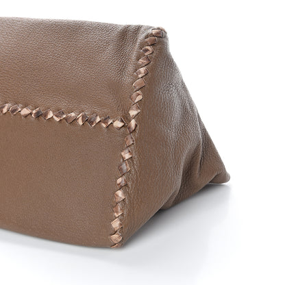 Bottega Veneta Cervo Intrecciato Pekary Tote Cigar 7 of 8