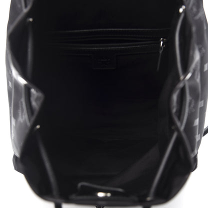 MCM Nylon Monogram Small Tivitat Two-Pocket Backpack Black 4 of 10