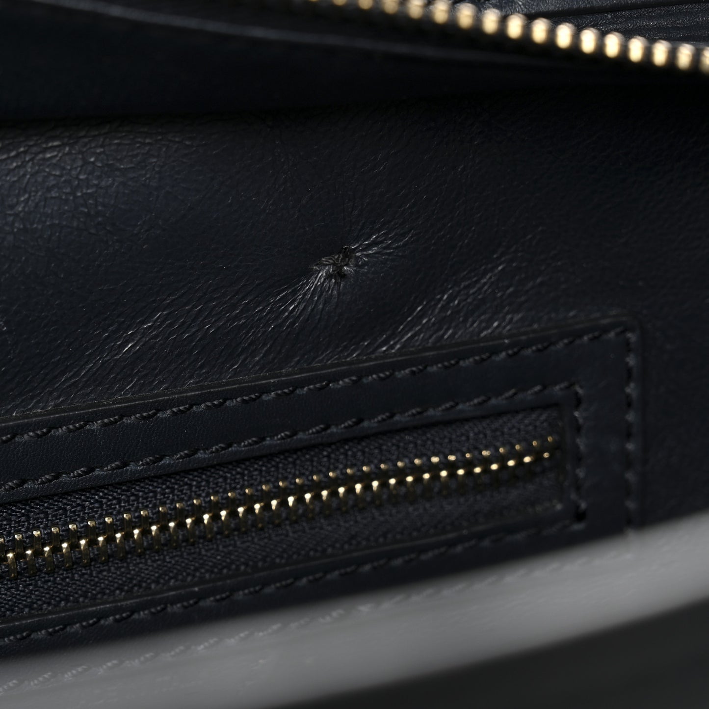 Smooth Calfskin Micro Luggage Navy Blue