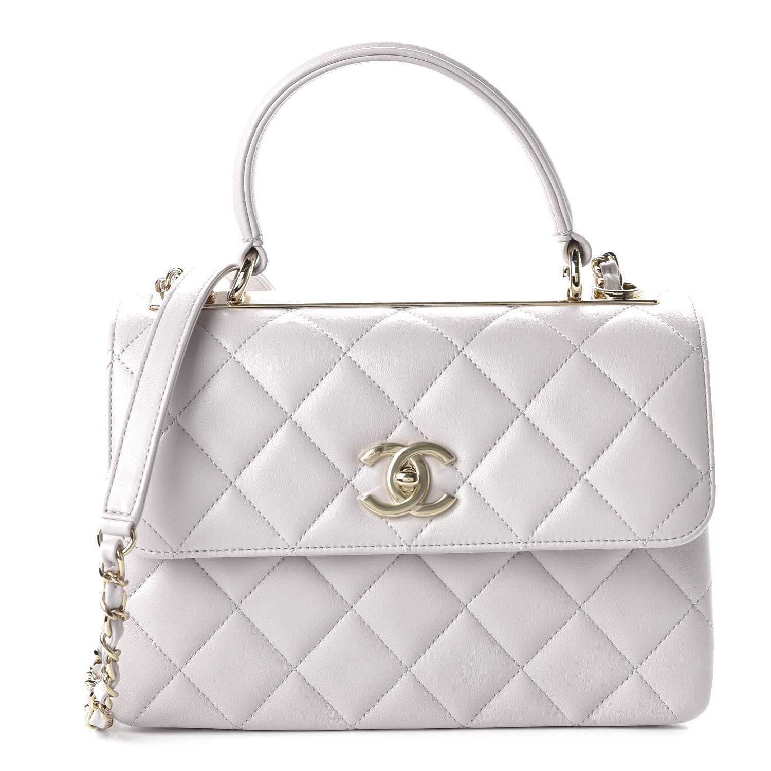Chanel Lambskin Quilted Small Trendy CC Flap Dual Handle Bag Lilas Lilac 1 of 12