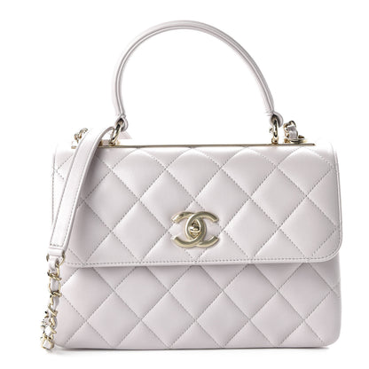 Chanel Lambskin Quilted Small Trendy CC Flap Dual Handle Bag Lilas Lilac 1 of 12