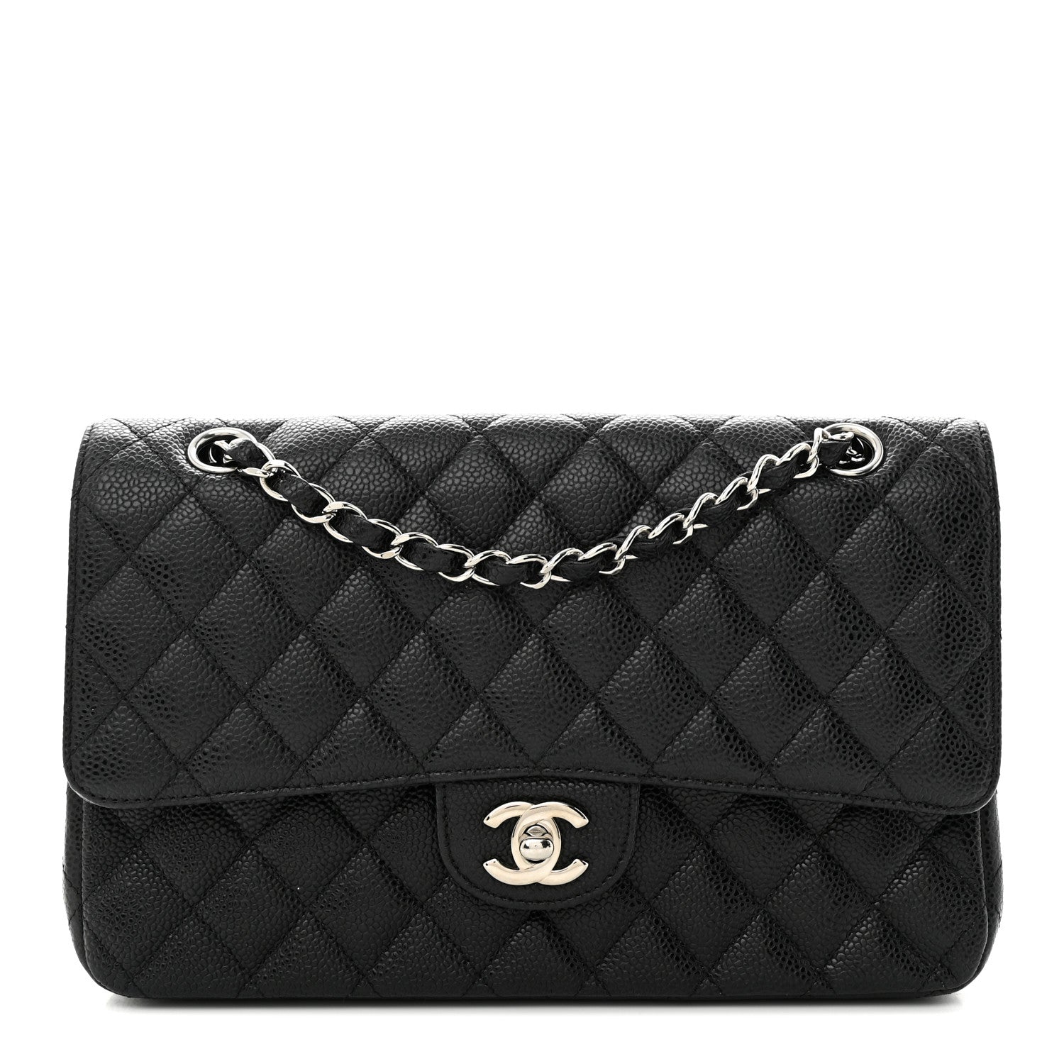 Chanel Caviar Quilted Medium Double Flap Black 1 of 15