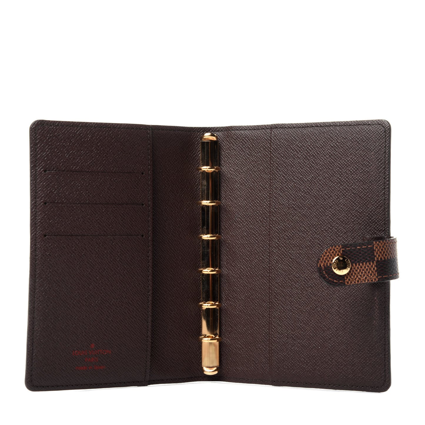 Damier Ebene Small Ring Agenda Cover