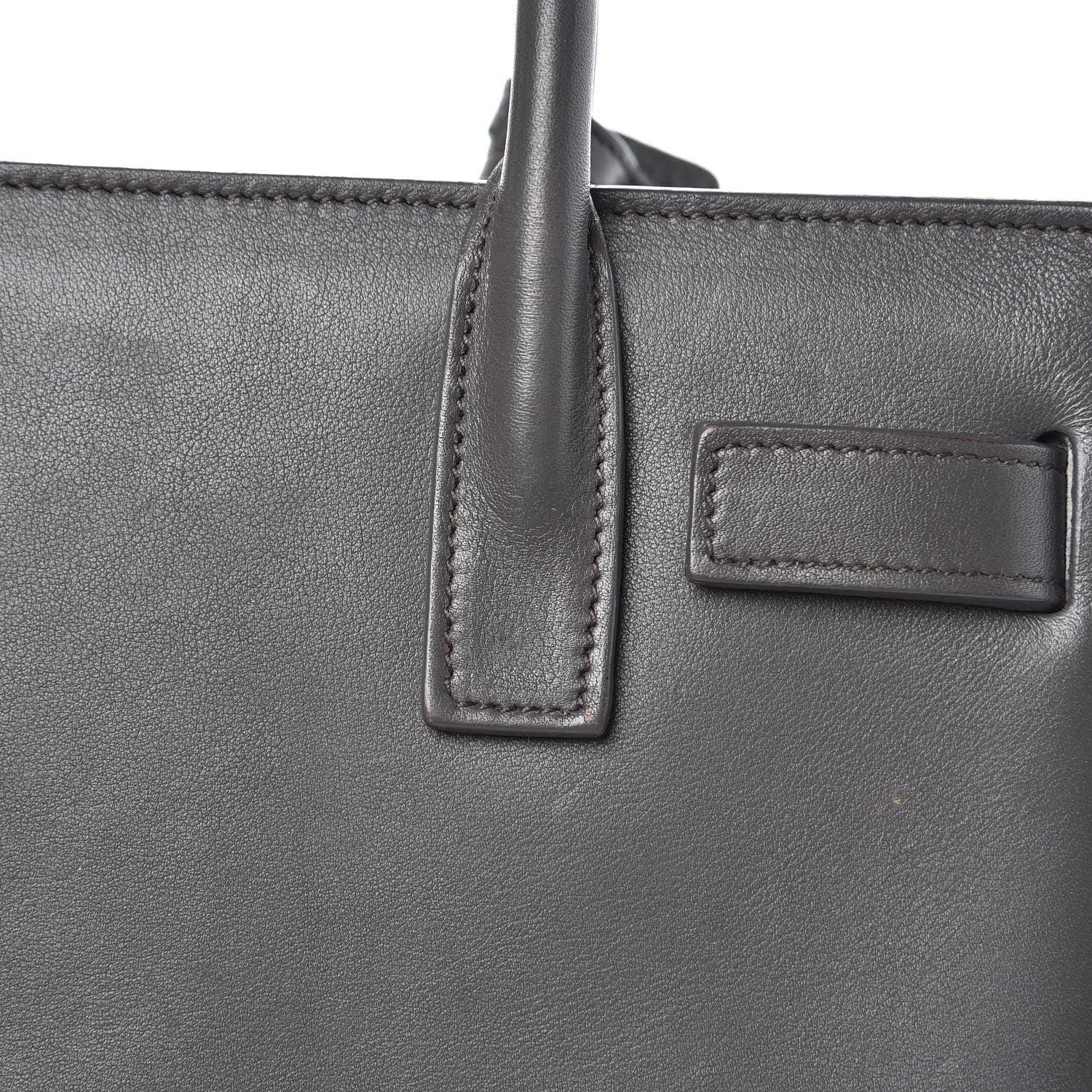 Saint Laurent Calfskin Nano Sac De Jour Fog 6 of 14