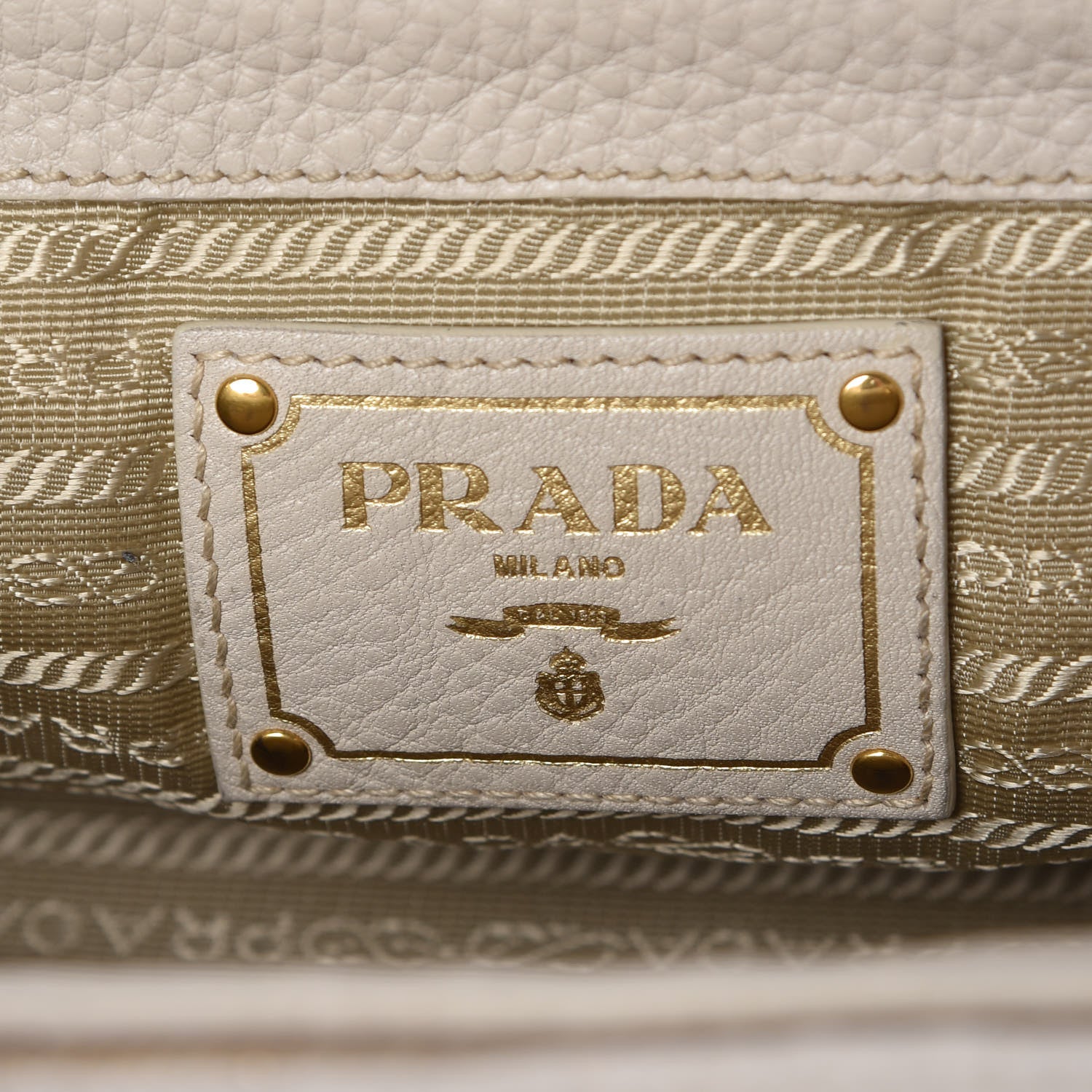 Prada Vitello Daino Shopping Tote White 7 of 20