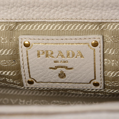Prada Vitello Daino Shopping Tote White 7 of 20
