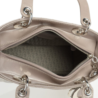 Christian Dior Patent Cannage Medium Lady Dior Grey 6 of 8