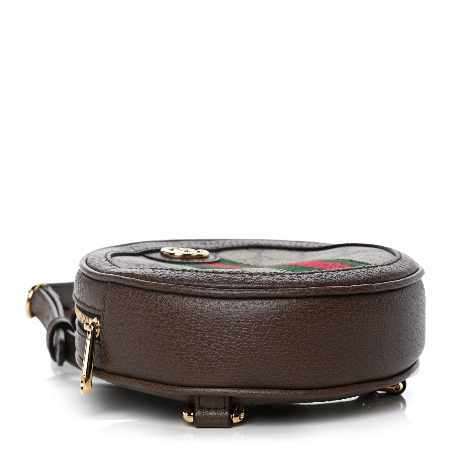 Gucci GG Supreme Monogram Web Mini Ophidia Round Backpack Brown 3 of 8
