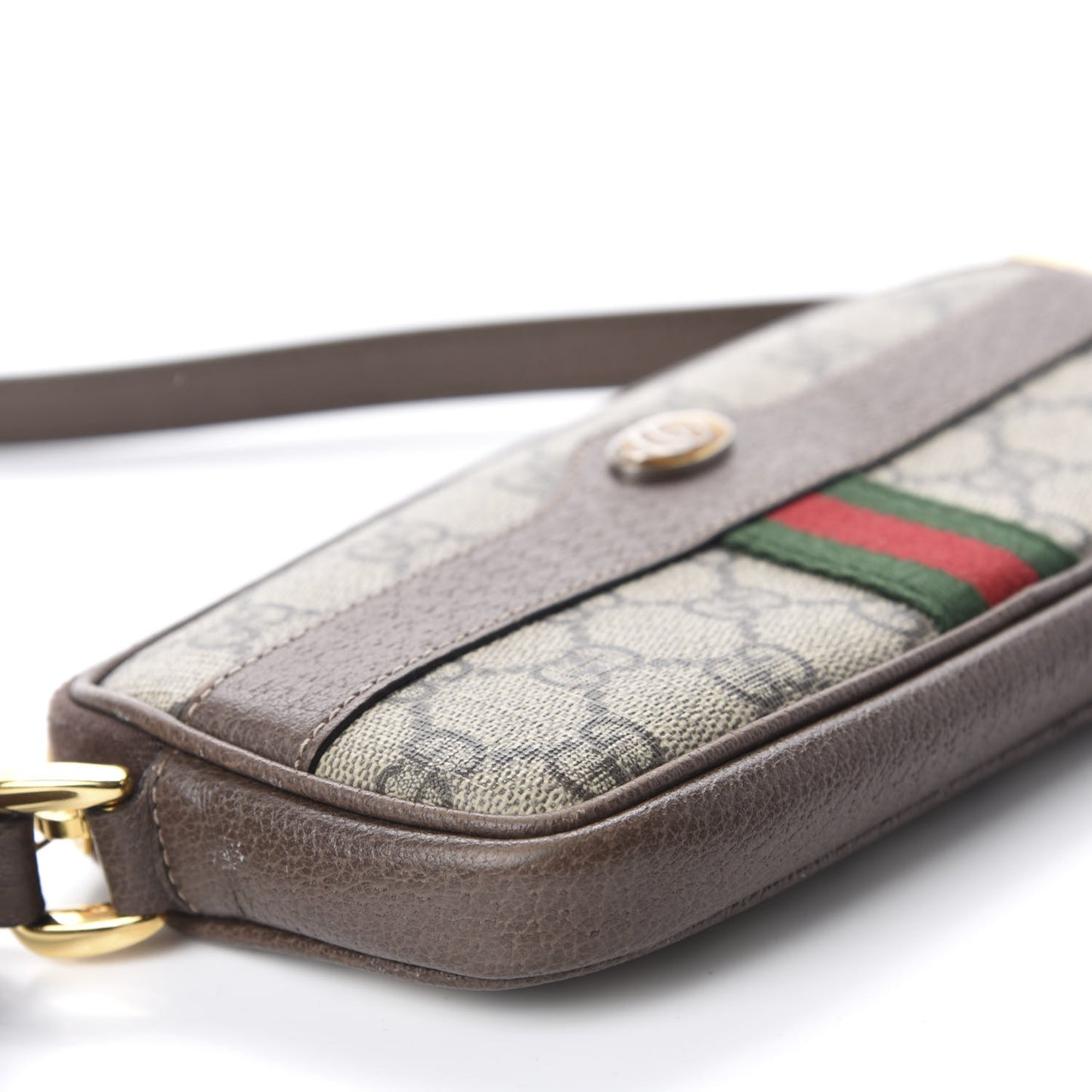 GG Supreme Monogram Web Mini Ophidia GG Bag Brown