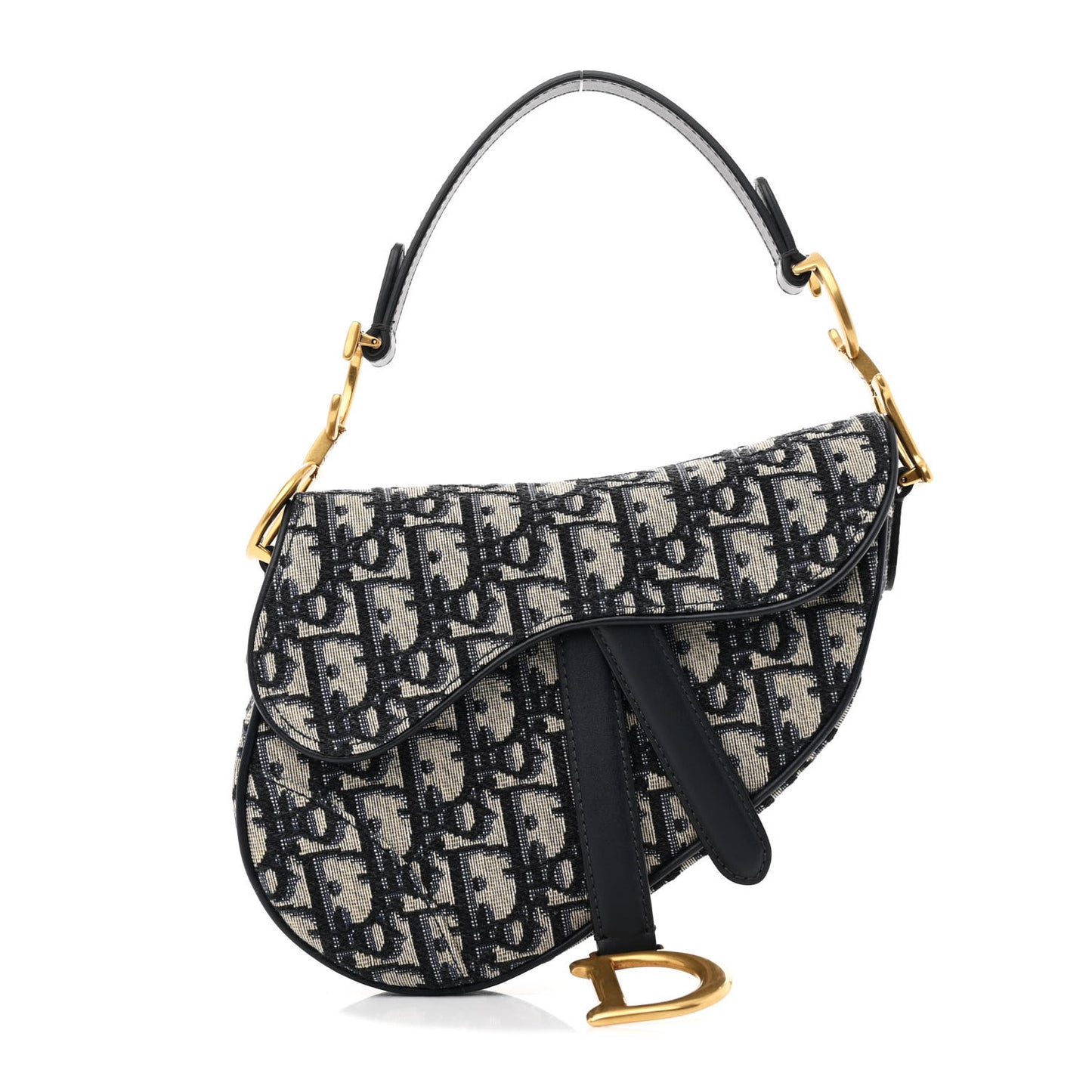 Oblique Mini Saddle Bag Blue