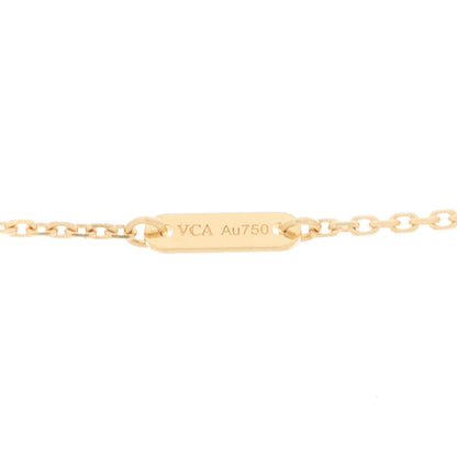 Van Cleef & Arpels 18K Yellow Gold Mother of Pearl Sweet Alhambra Pendant Necklace 4 of 5
