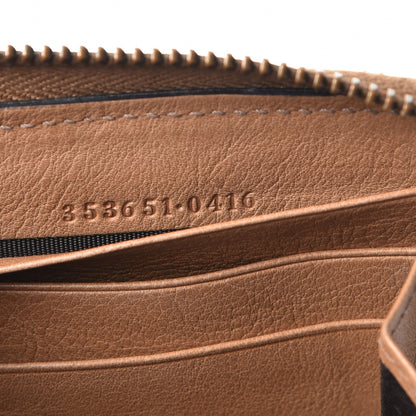 Gucci Monogram Web Rania Zip Around Wallet Khaki 7 of 12
